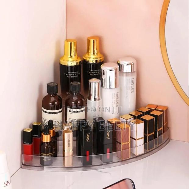  3 Layer Acrylic Cosmetic Corner Organizer/ Kitchen Spice Organizer - thumbnail 2