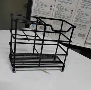 Metallic Toothpaste/Toothbrush Holder