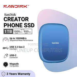 Sandisk Professional Creator Phone SSD | 1tb Portable External SSD