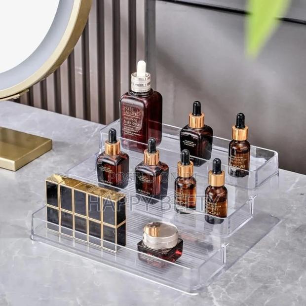 *3 Step/Tier Clear Acrylic Perfume/Cosmetic Display Rack - thumbnail 2