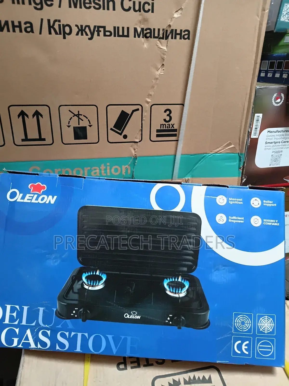 Olelon Double Burner Gas Cooker – Fast Efficient