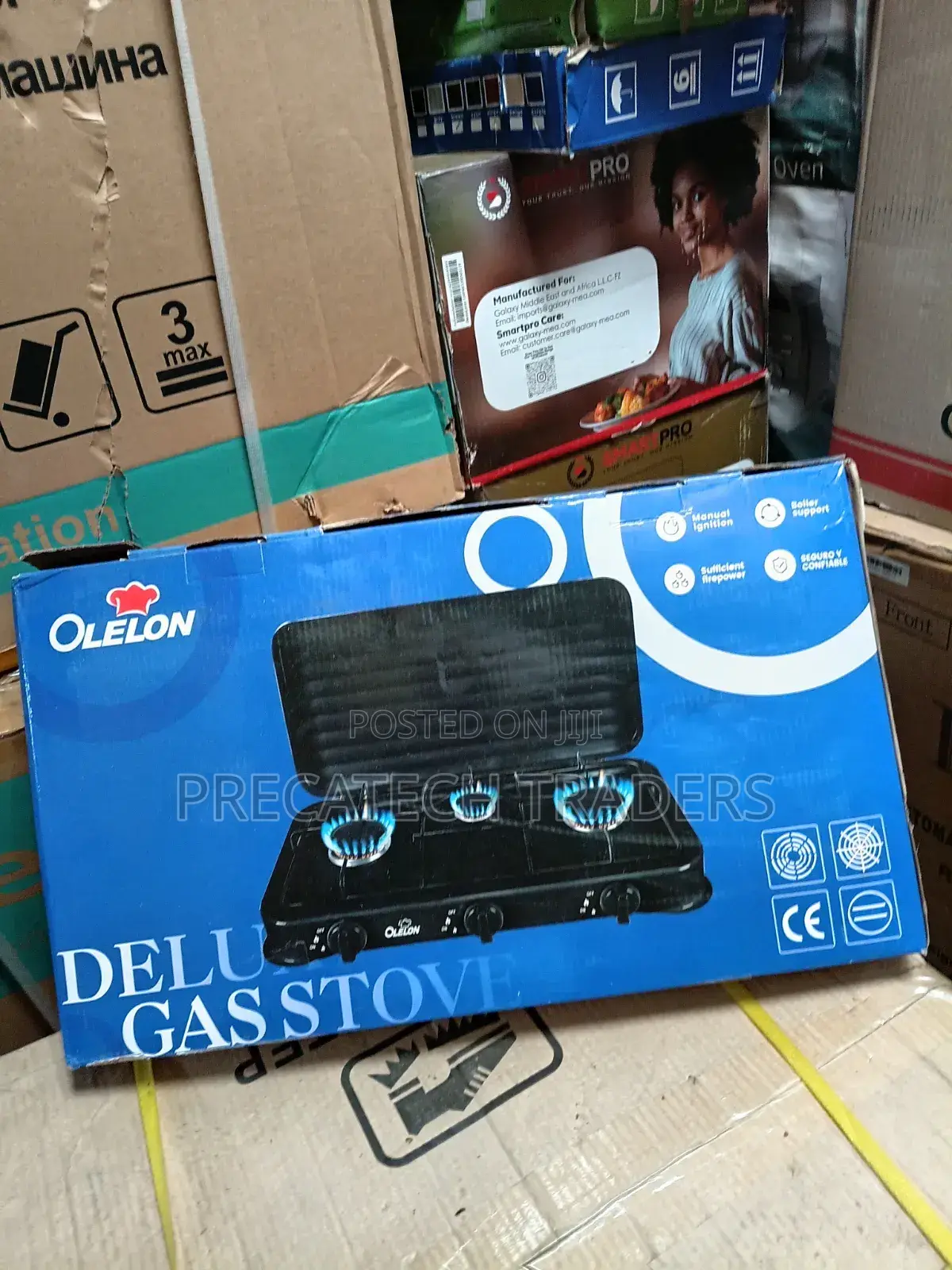 Olelon Deluxe 3 Burner Gas Stove – Brand New Table Top Cooker