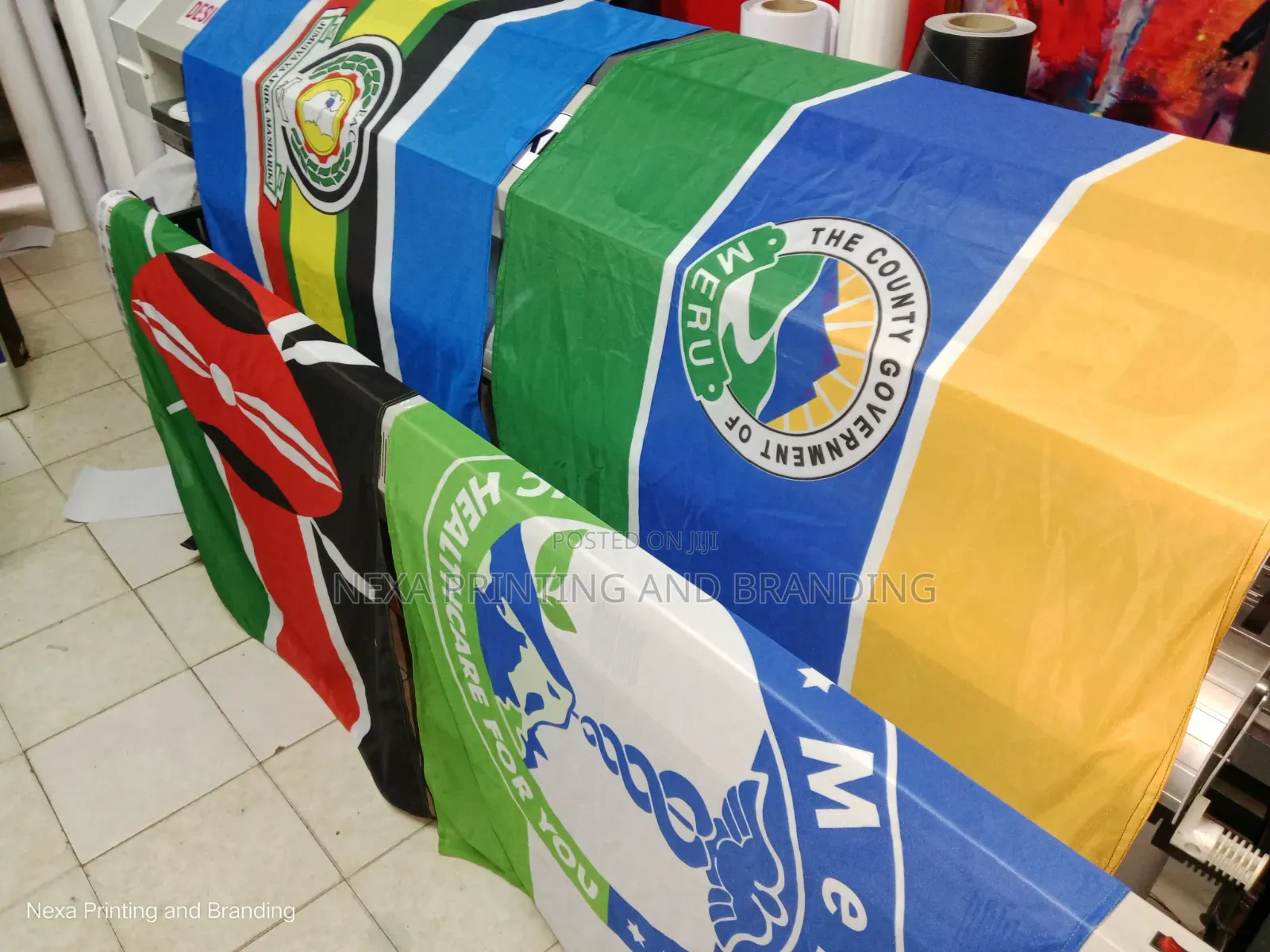 East Africa, Kenya, County and Hospital Flags
