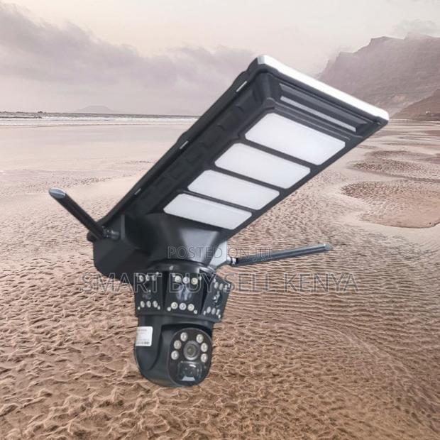 4g PTZ Instant Alerts Solar Camera With Led Solar Street Light - main view