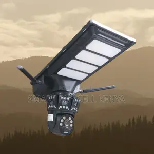 4g PTZ Real-Time Alerts Solar Camera With Led Solar Street Light
