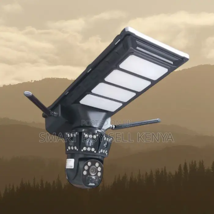 4g PTZ Real-Time Alerts Solar Camera With Led Solar Street Light