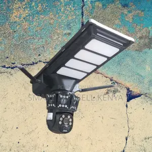 4g PTZ Flashing Alarm Solar Camera With Led Solar Street Light