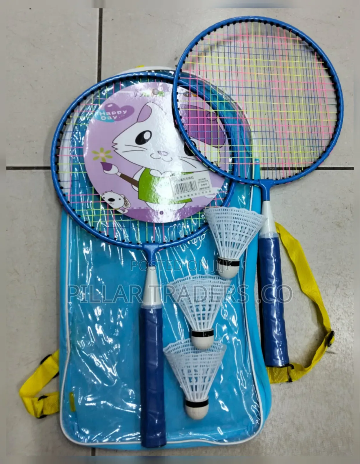 Kids Badminton Racket Set With Carry Bag – 2 Rackets 3 Shuttlecocks