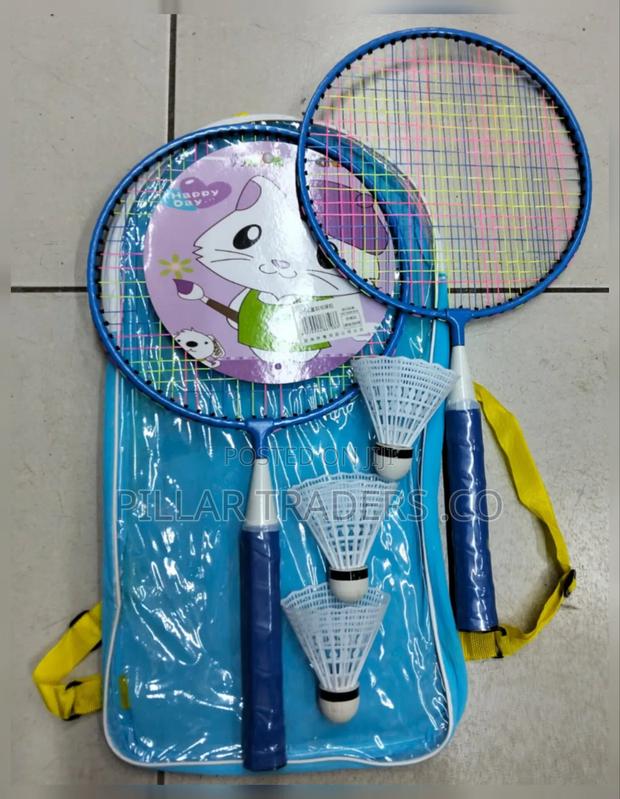 Kids Badminton Racket Set With Carry Bag – 2 Rackets 3 Shuttlecocks - thumbnail 2