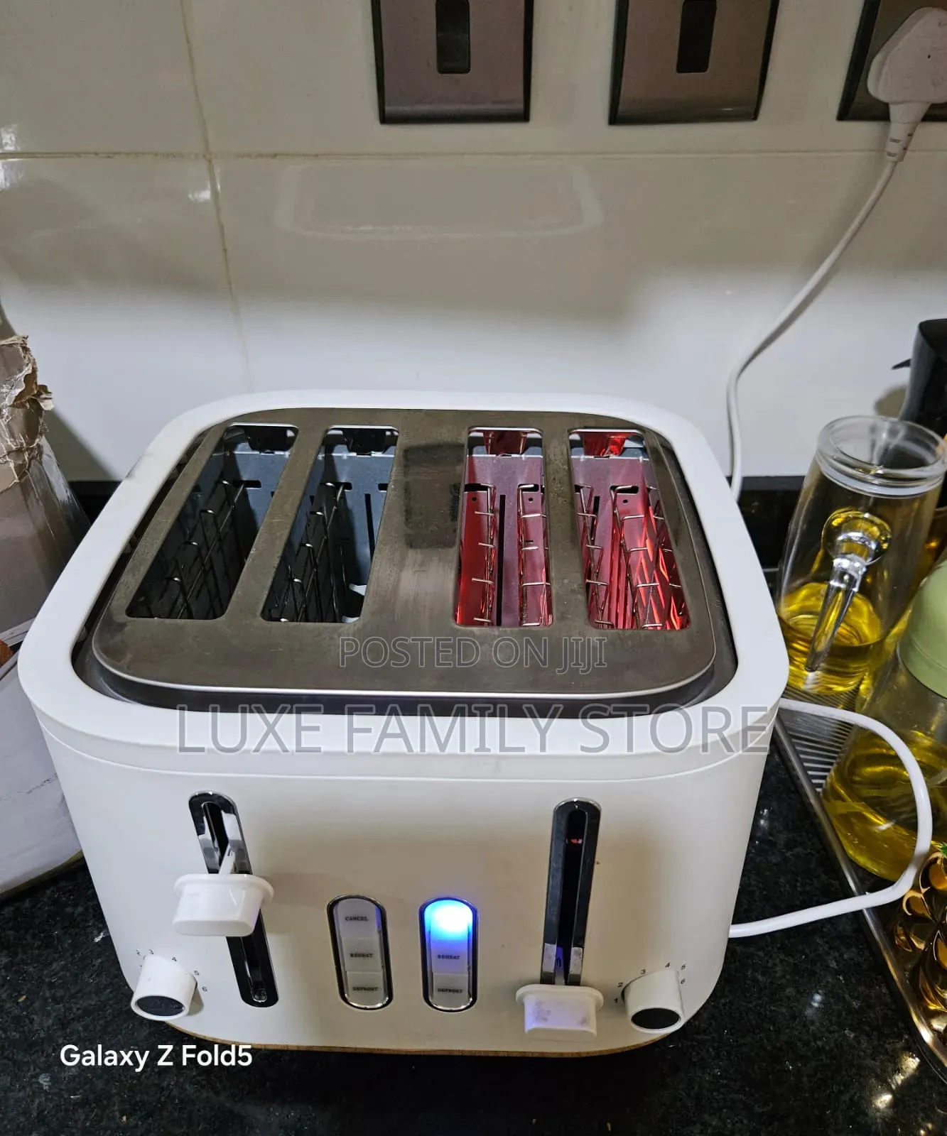 Cookworks Scandi Style 4 Slice Toaster | 2300w White Toaster