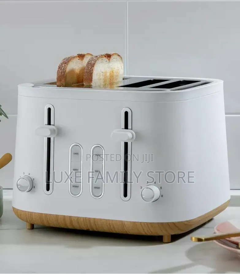 Cookworks Scandi Style 4 Slice Toaster | 2300w White Toaster