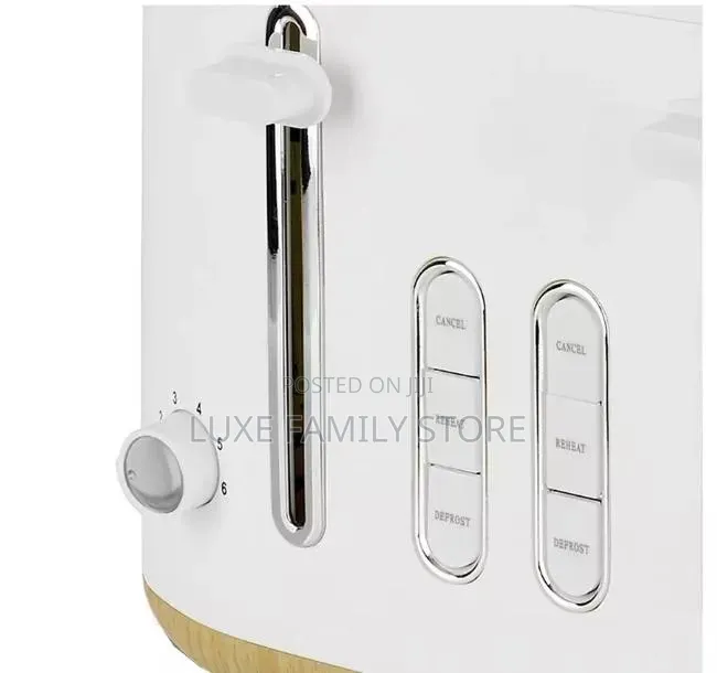 Cookworks Scandi Style 4 Slice Toaster | 2300w White Toaster