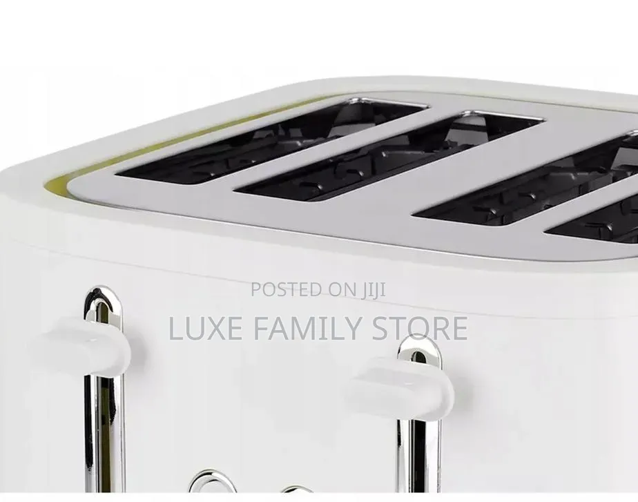 Cookworks Scandi Style 4 Slice Toaster | 2300w White Toaster