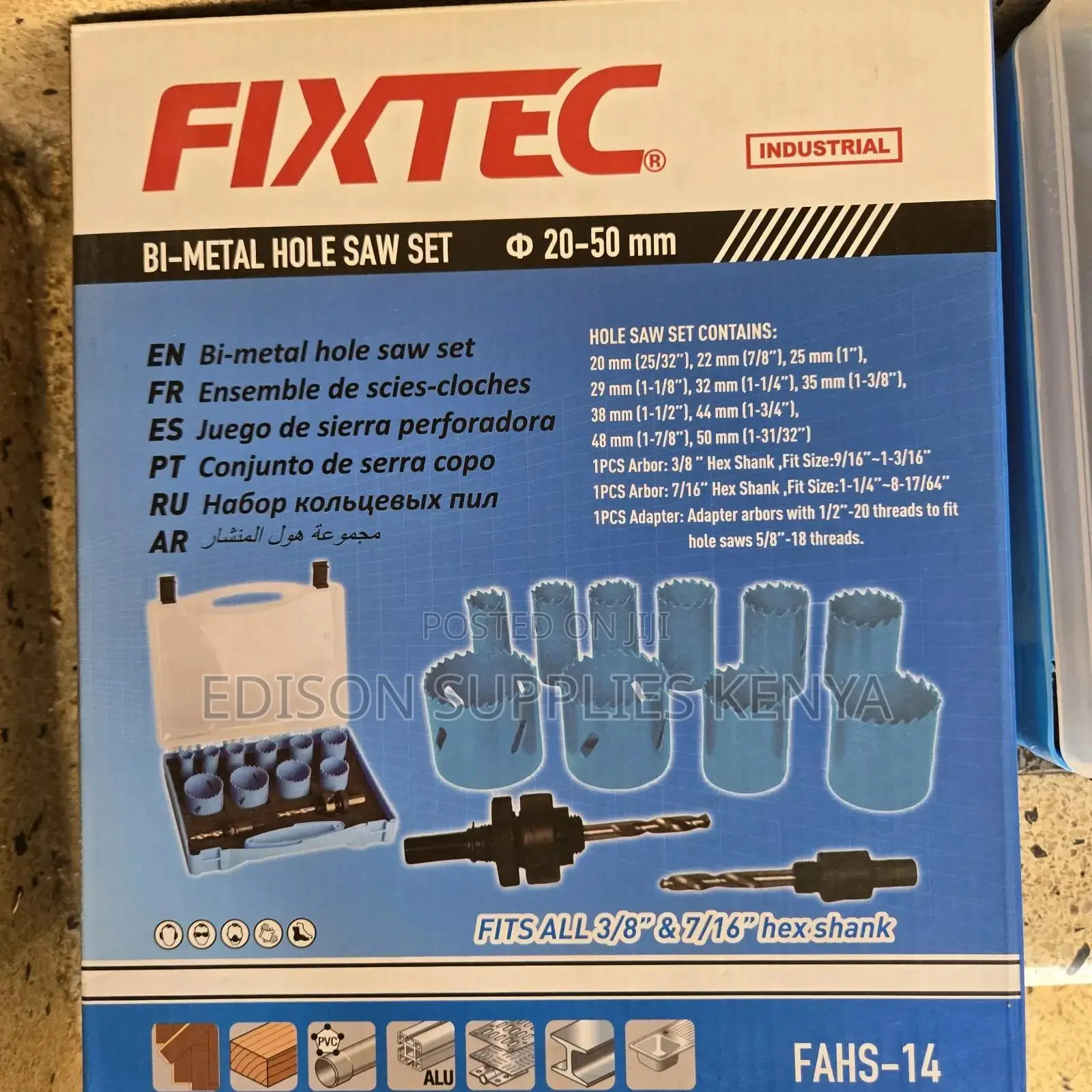 Fixtec Bi-metal Hole Saw Set,