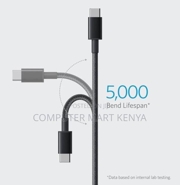 Anker 322 Usb-C to Usb-C Cable (6ft Braided) Black - thumbnail 2
