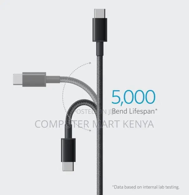 Anker 322 Usb-C to Usb-C Cable (6ft Braided) Black