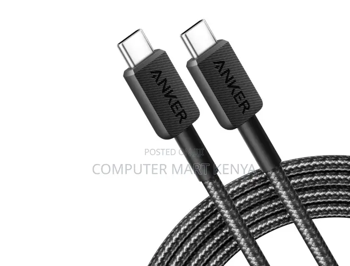 Anker 322 Usb-C to Usb-C Cable (6ft Braided) Black
