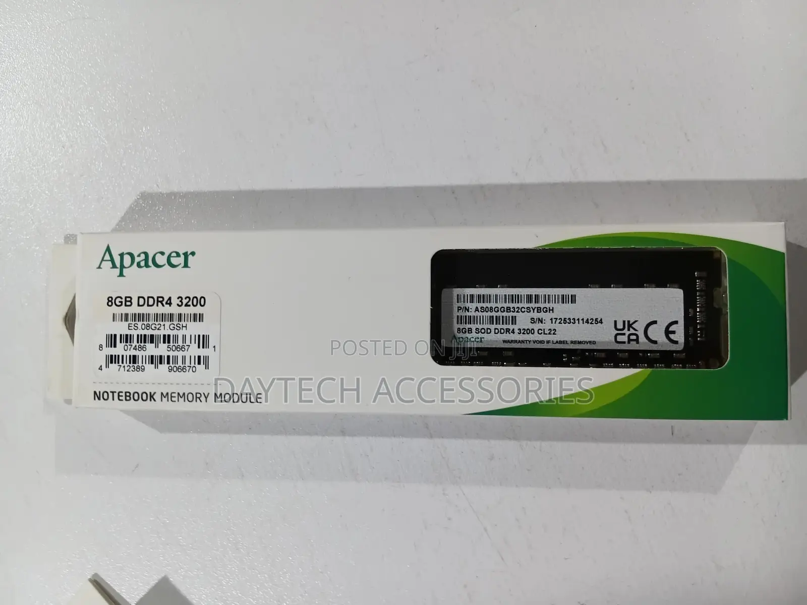 Apacer 8gb Ddr4 3200mhz Laptop Ram 1x8gb