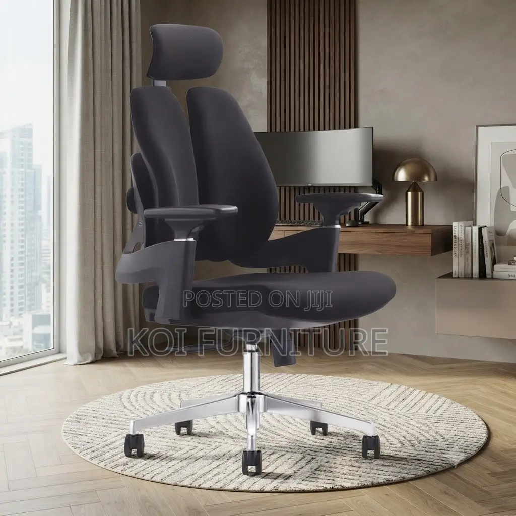 Office Chairs; Dual Backrest Orthopedic Lap Tec A23-Black