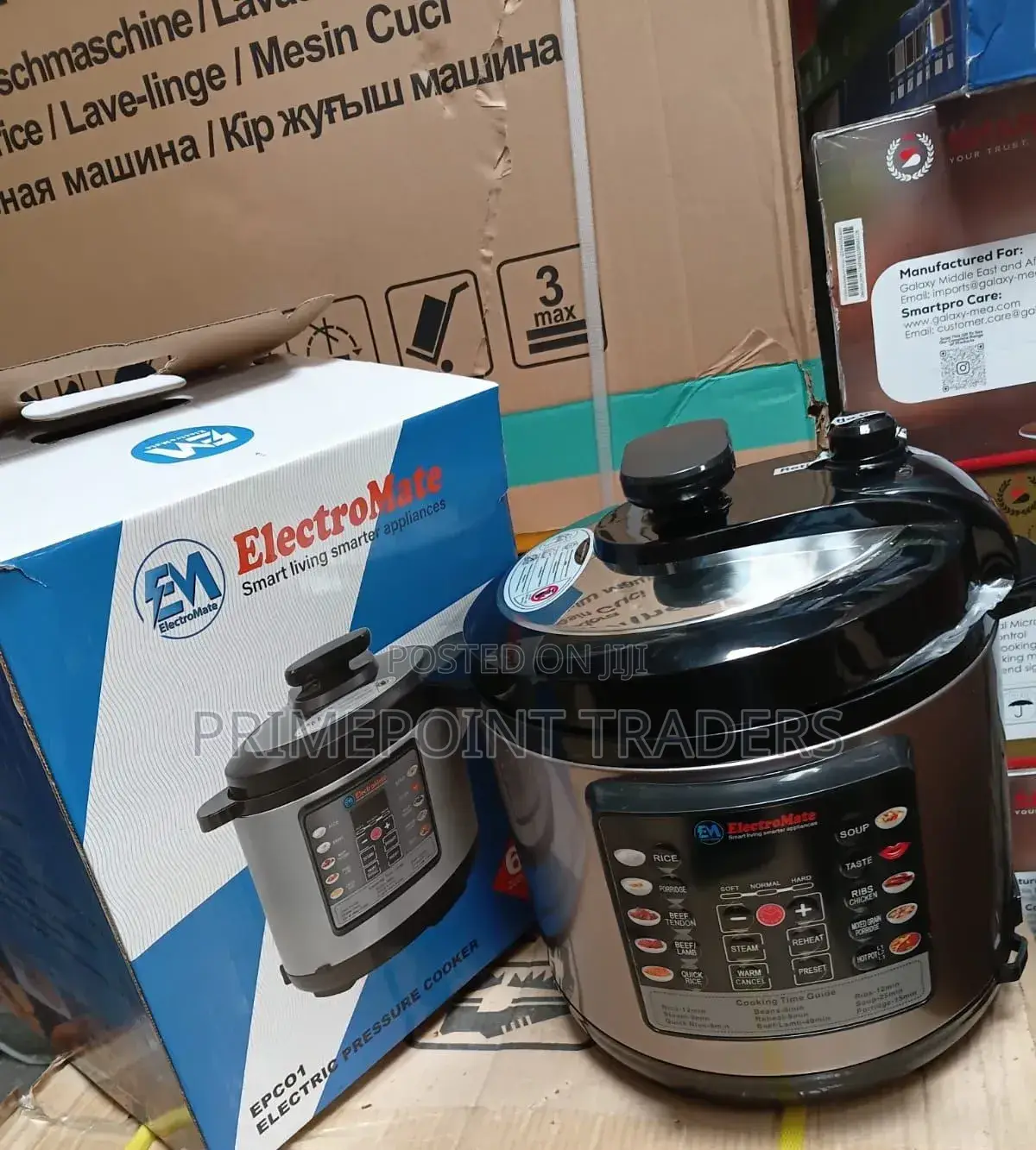Electromate 6 Litres Electric Pressure Cooker,Durable Premium Aluminiu