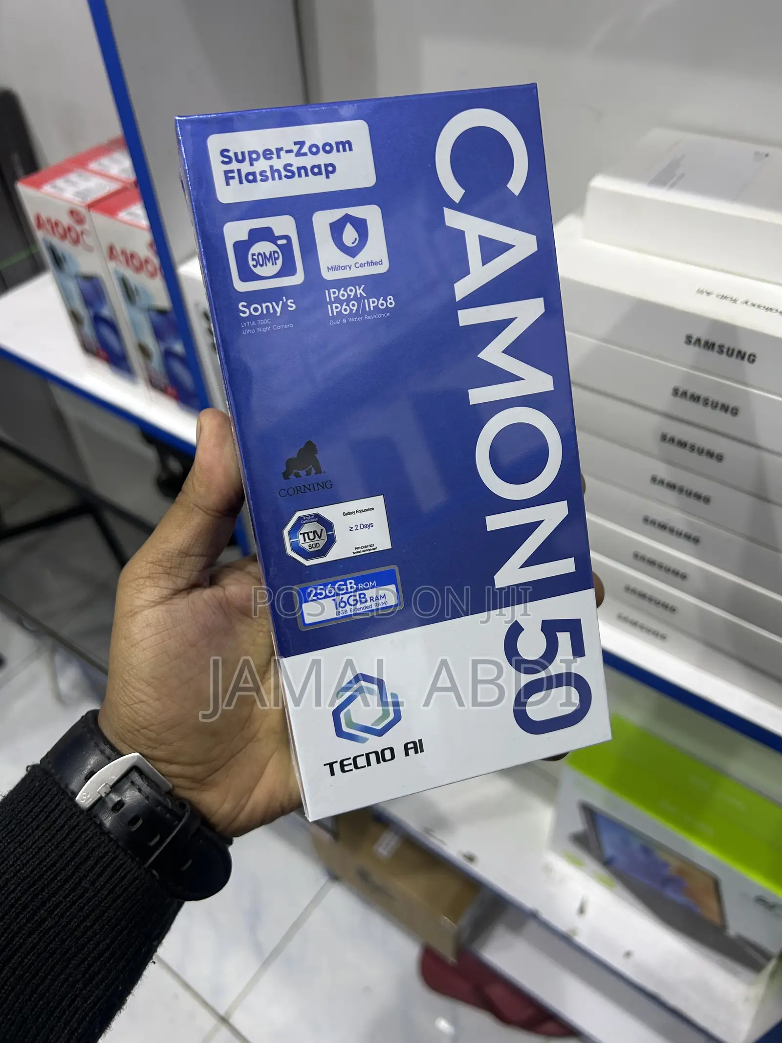 New Tecno Camon 50 256 GB Black