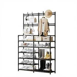 Multifunctional Double Row Shoe Rack | Modern Sturdy