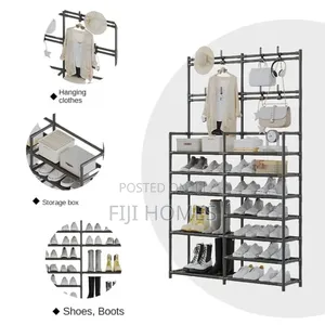 Multifunctional Double Row Shoe Rack | Modern Sturdy