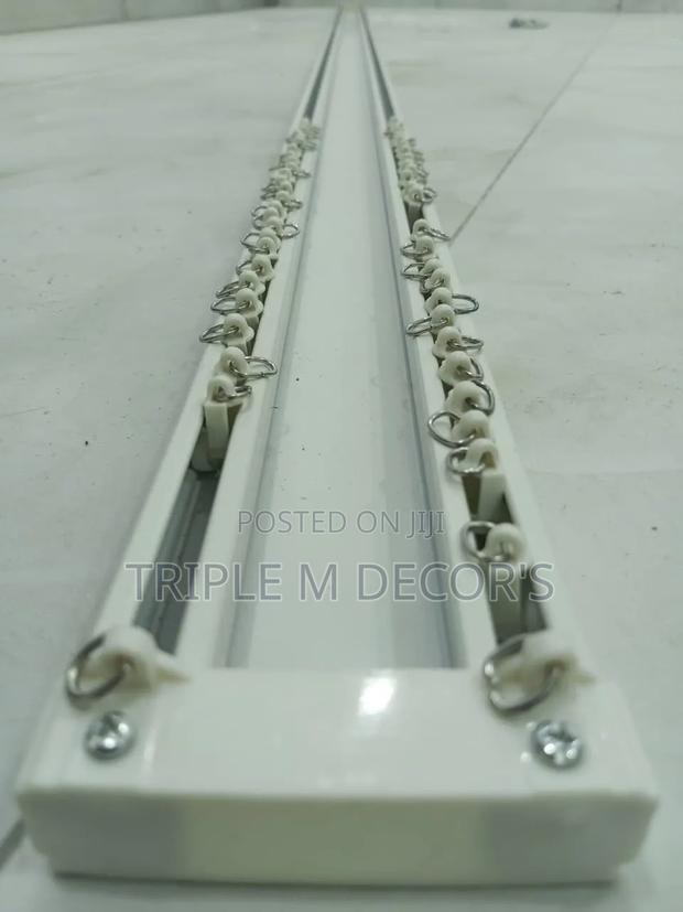 Durable Metallic Double Aluminium Curtain Rail