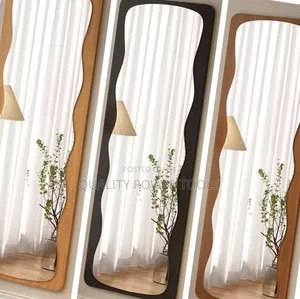 40*150cm Unbreakable Modern Wavy-Edged Full-Length Dressing Mirror