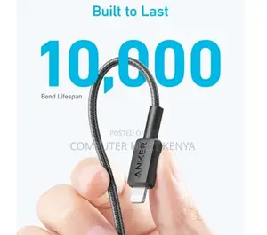 Anker 322 Usb-C to Lightning (3ft Braided) Black