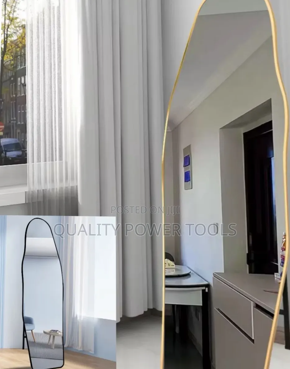 50*150cm Unbreakable Full-Length, Wavy-Shaped Standing Mirror