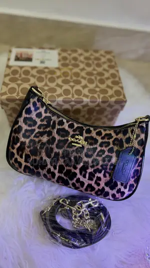 Leopard Print Shoulder Bag With Adjustable Strap