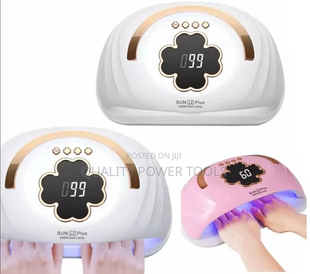 248w Uv Led Nail Lamp Flower-Shaped Top for 2 Hands With a Digital