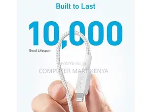 Anker 322 Usb-C to Lightning Cable (3ft Braided) White
