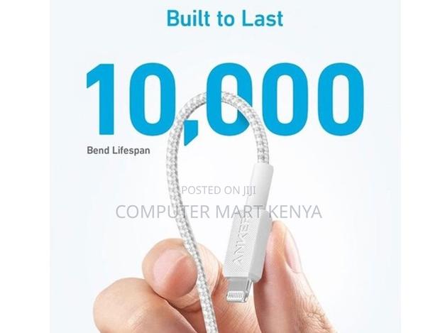 Anker 322 Usb-C to Lightning Cable (3ft Braided) White - thumbnail 3
