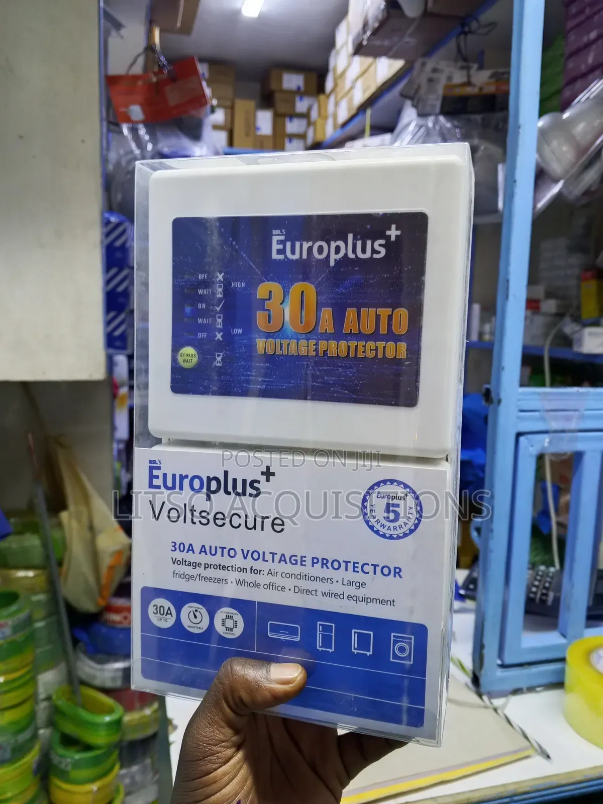 Europlus+ 30a Auto Voltage Protector – Direct Wired | 5-Year Warranty