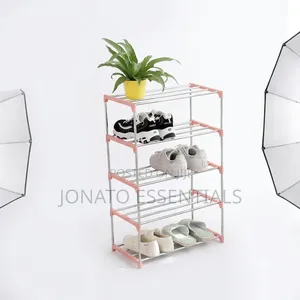 5-Tier Mini Metal Shoe Rack Space Saving Organizer