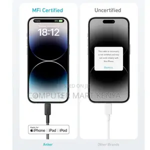 Anker 322 Usb-C to Lightning Cable (6ft Braided) Black