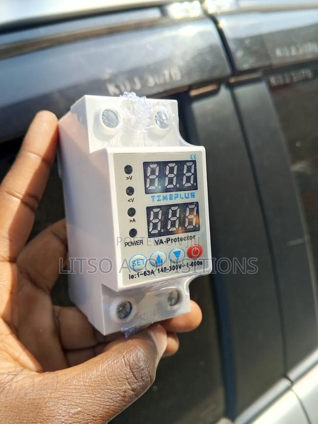 63a Digital Adjustable Voltage Current Protector | Rail Va Protector - thumbnail 3