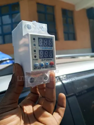63a Digital Adjustable Voltage Current Protector | Rail Va Protector