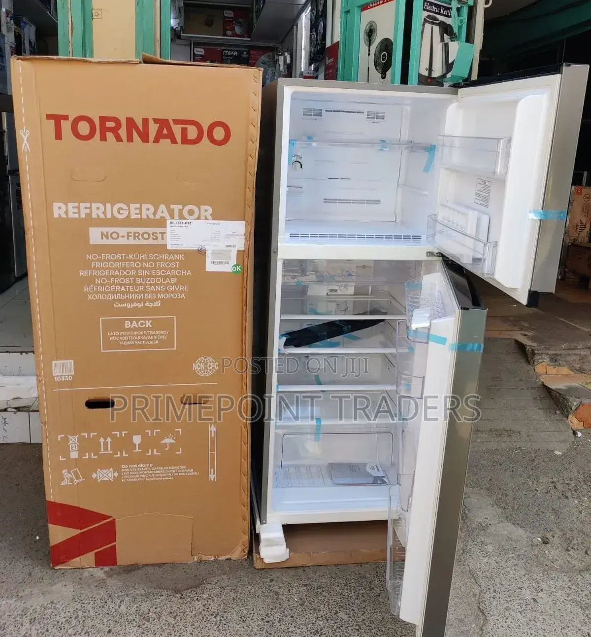 Tornado Fridge No Frost 304l ,Modern Elegant Design Featuring a Slee