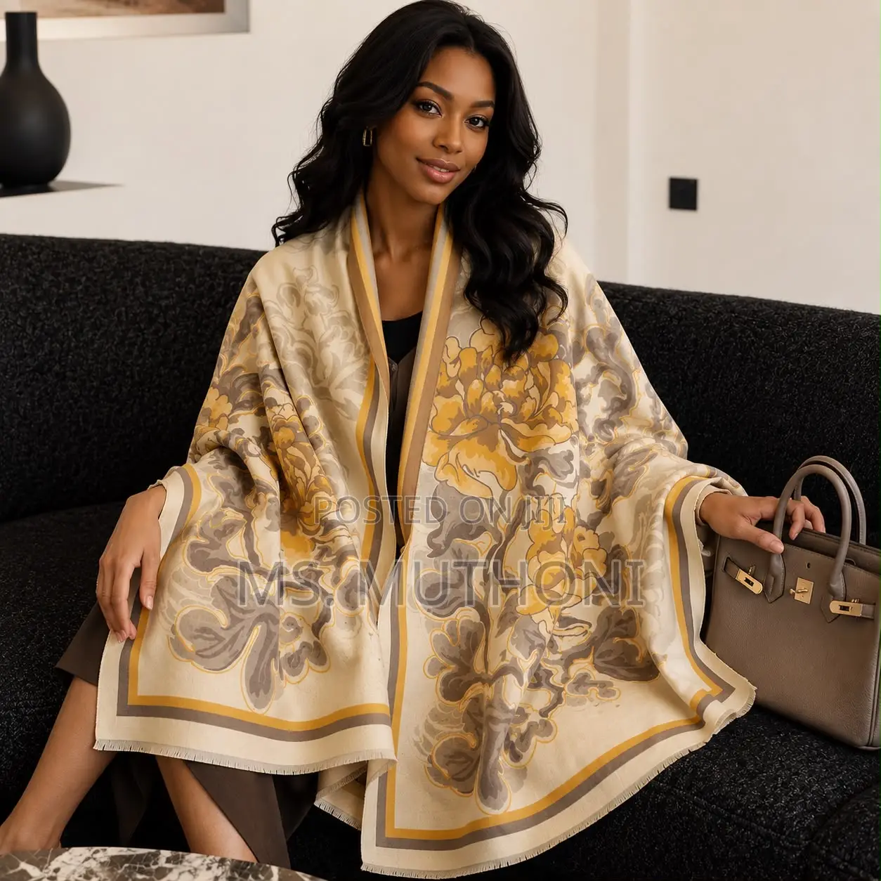 Beautiful Warm Vibrant Prints Cashmere Scarfs