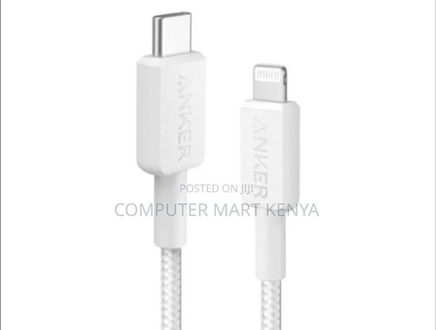 Anker 322 Usb-C to Lightning Cable (6ft Braided) White
