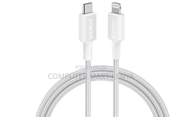 Anker 322 Usb-C to Lightning Cable (6ft Braided) White - thumbnail 3