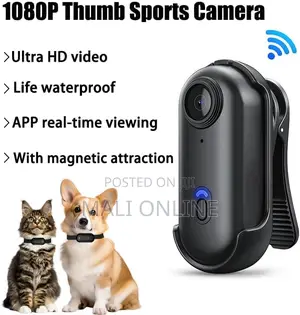 Mini Sports Action Camera 1080p 120° Wide Angle Magnetic Mount