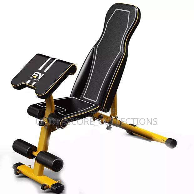 Yellow Structural Weight Bench - main view
