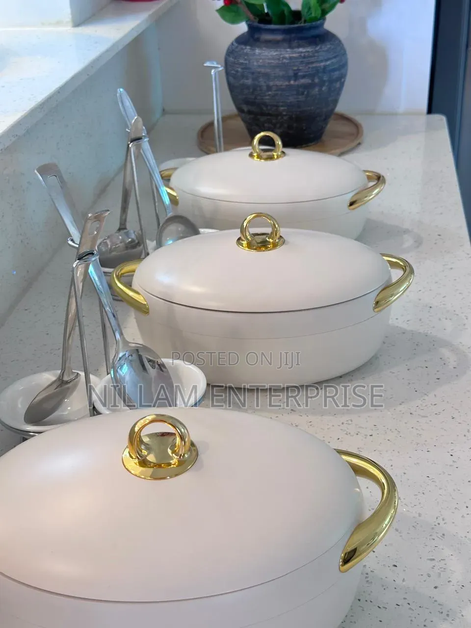 3pcs Luxury Forever Gold Hotpot Set