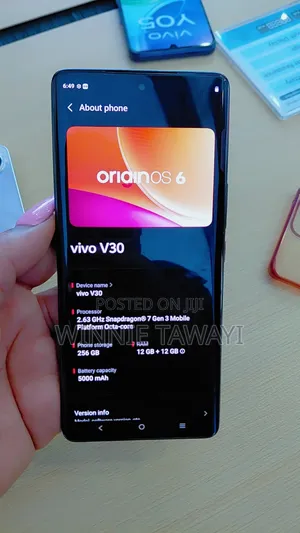 Vivo V30 5G 256 GB Black