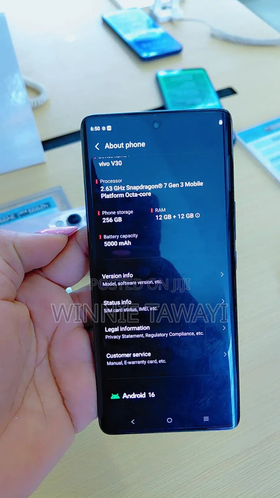 Vivo V30 5G 256 GB Black
