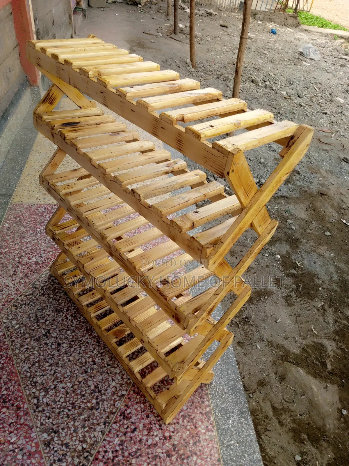 Pallet Shoes Rack-5 Layered Blazed
